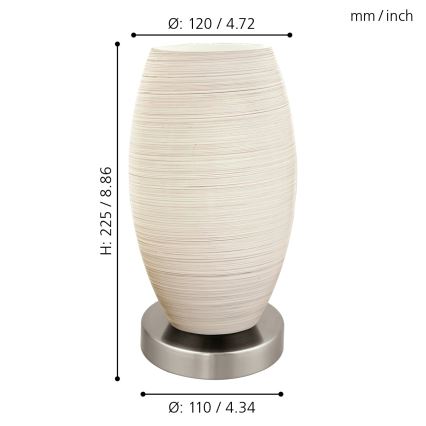 Eglo - Asztali lámpa 1xE27/40W/230V