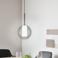 Eglo 97633 - Kábeles függeszték TINDARI 1xE27/60W/230V füstszínű fekete