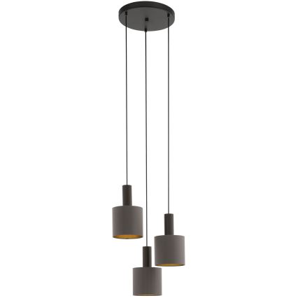 Eglo - Csillár zsinóron 3xE27/60W/230V