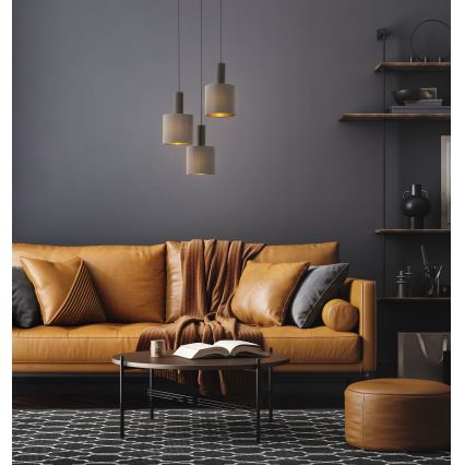 Eglo - Csillár zsinóron 3xE27/60W/230V