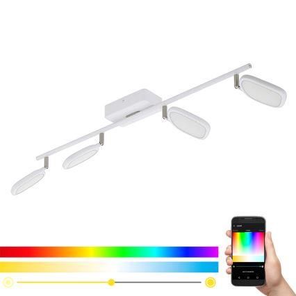 Eglo 97694 - LED RGB spotlámpa PALOMBARE-C 4xLED/5W/230V
