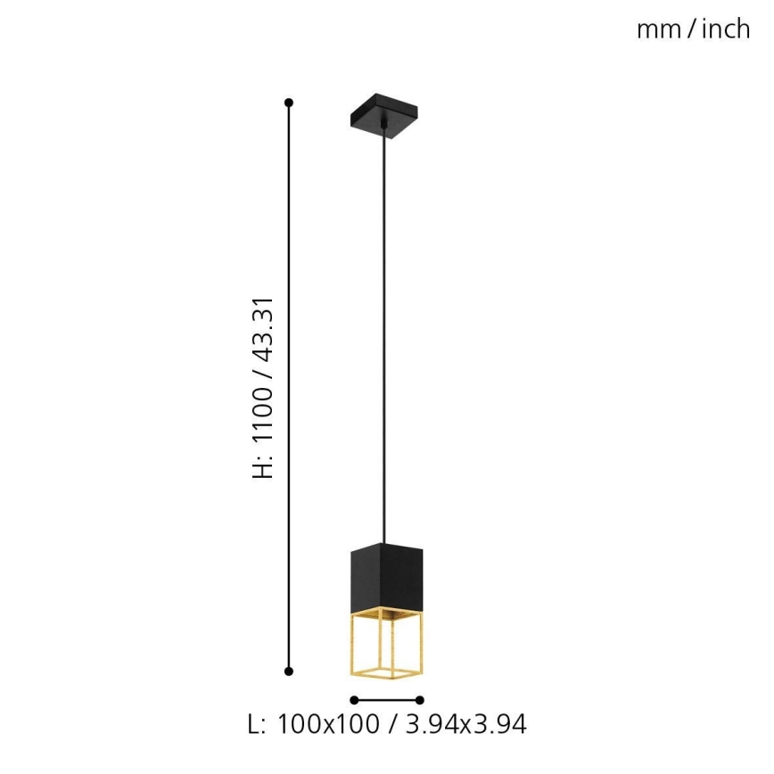 Eglo 97733 - LED függeszték kábelen MONTEBALDO 1xGU10/5W/230V