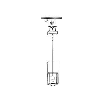 Eglo 97733 - LED függeszték kábelen MONTEBALDO 1xGU10/5W/230V