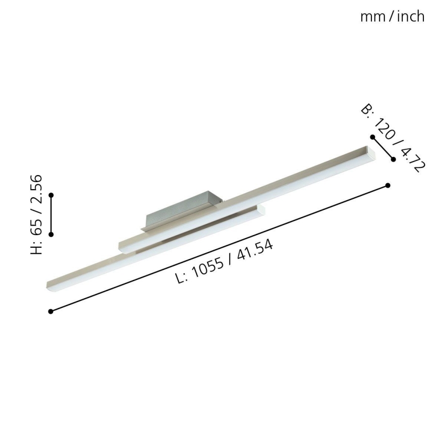 Eglo - LED RGBW dimmelhető felületre szerelhető mennyezeti lámpa FRAIOLI-Z LED/34W/230V 2700-6500K + távirányító