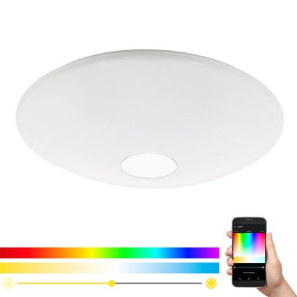 Eglo 97918 - LED RGB Dimmelhető mennyezeti lámpa TOTARI-C LED/34W/230V + távirányítás
