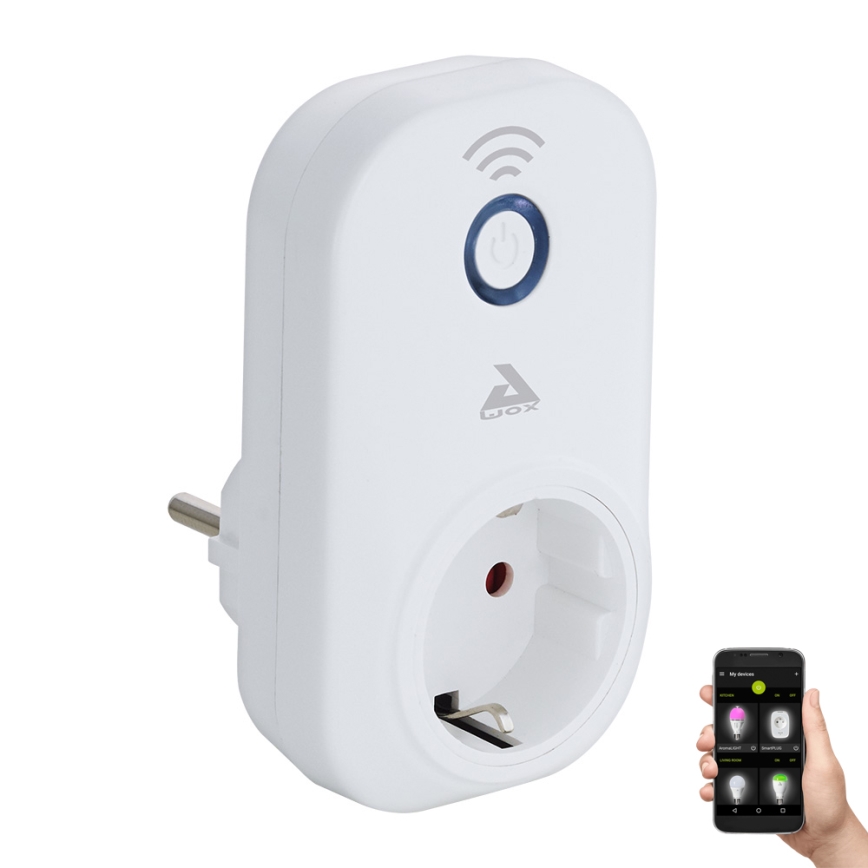 Eglo - Okos konnektor Connect dugó PLUS 2300W SCHUKO Bluetooth