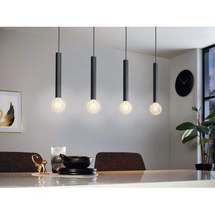 Eglo - Csillár zsinóron 4xE27/60W/230V