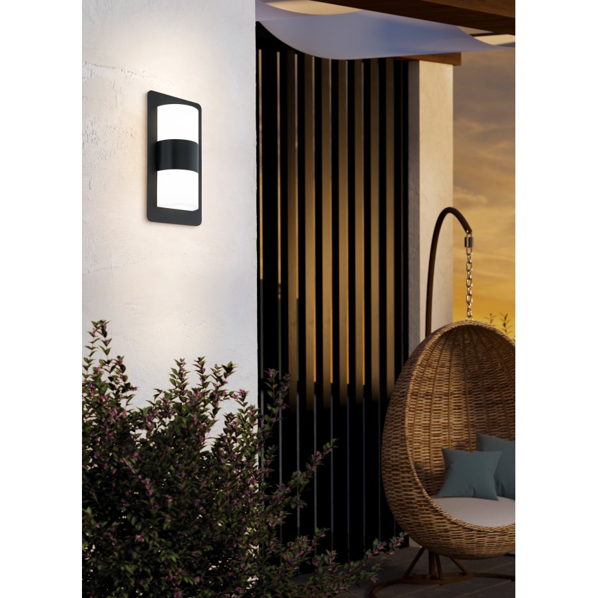 Eglo - Kültéri fali lámpa 2xE27/10W/230V antacit IP44