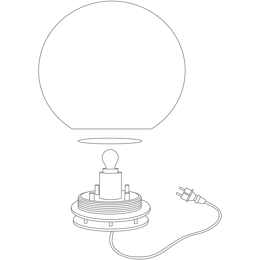 Eglo 98105 - LED RGBW kültéri lámpa MONTEROLO-C 1xLED/9W/230V IP65 Ø300