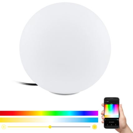 Eglo 98105 - LED RGBW kültéri lámpatest MONTEROLO-C, LED 9W, 230V, IP65, átm. 300 mm