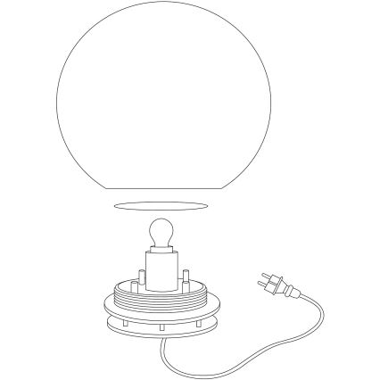 Eglo 98105 - LED RGBW kültéri lámpatest MONTEROLO-C, LED 9W, 230V, IP65, átm. 300 mm