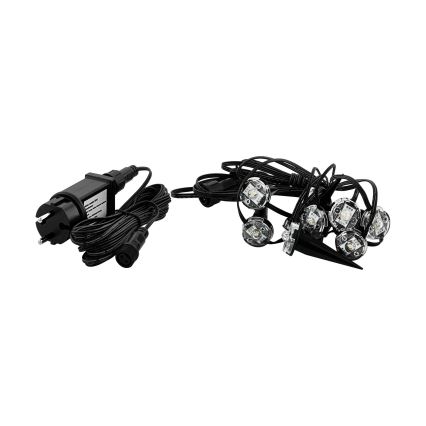 Eglo - LED Kültéri dekoratív lánc 9xLED 10m IP65 meleg fehér