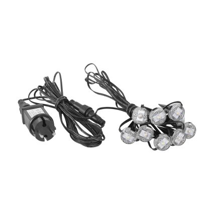 Eglo - LED Kültéri dekoratív lánc 9xLED 10m IP65 meleg fehér