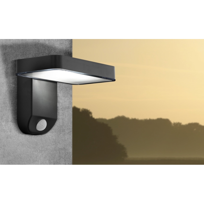 Eglo - LED napelemes fali lámpa érzékelővel LED/4,5W/3,7V 2200 mAh IP44