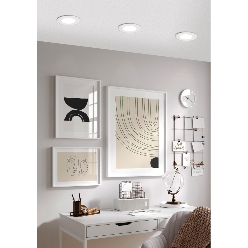 Eglo - LED dimmelhető süllyesztett lámpatest LED/5W/230V + távirányító, átm. 12 cm