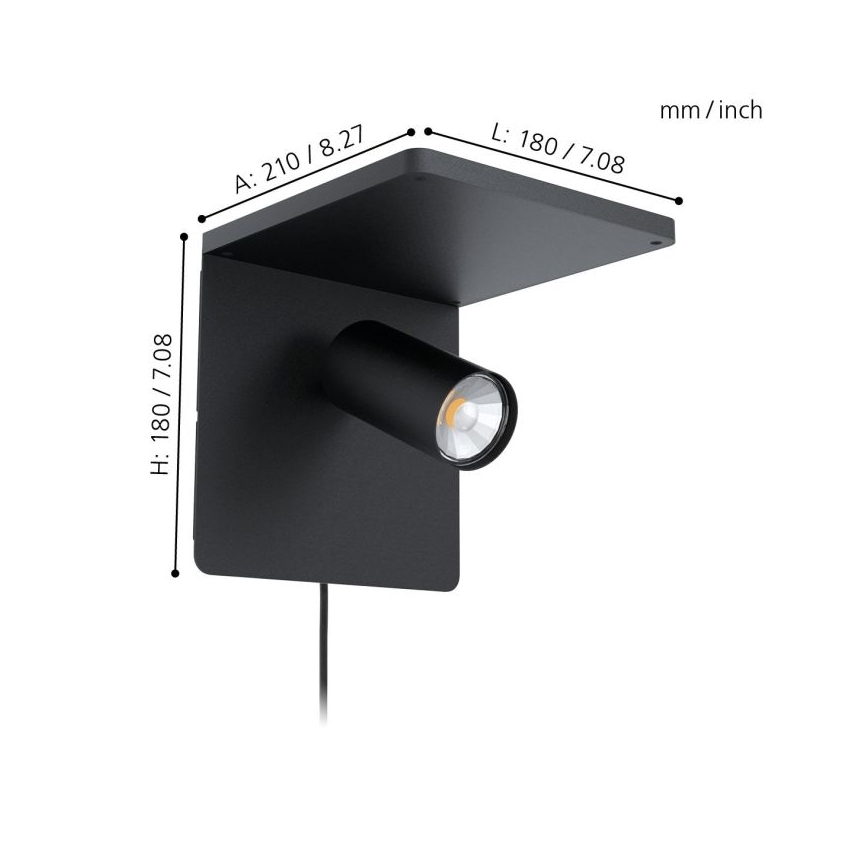Eglo - LED Fali lámpa 1xGU10/5W/230V
