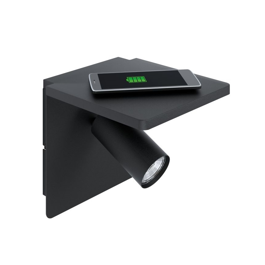 Eglo - LED fali lámpa vezeték nélküli töltéssel 1xGU10/5W/230V