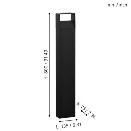 Eglo 98272 - LED Kültéri lámpa DONINNI LED/5W/230V IP44