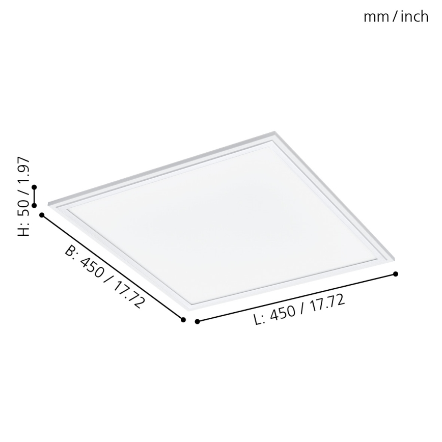 Eglo - LED Dimmelhető panel LED/20W/230V Bluetooth + távirányító