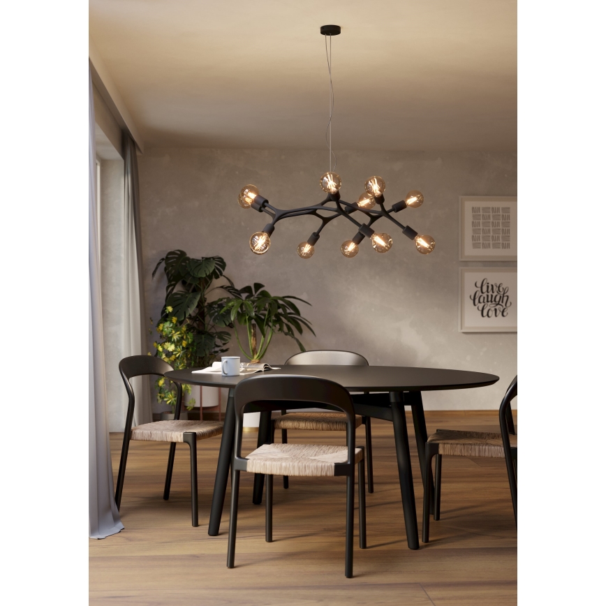 Eglo - Csillár zsinóron 12xE27/60W/230V