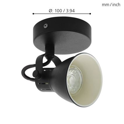 Eglo - LED Fali spotlámpa 1xGU10/3,3W/230V