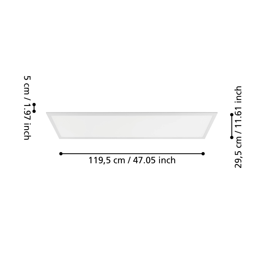 Eglo - LED felületre szerelhető panel mozgás- és alkonyérzékelővel LED/33W/230V