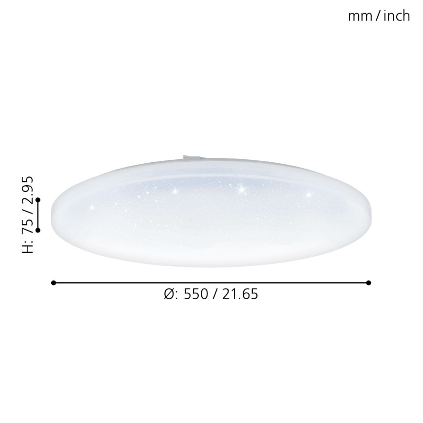 Eglo - LED Mennyezeti lámpa LED/49,5W/230V