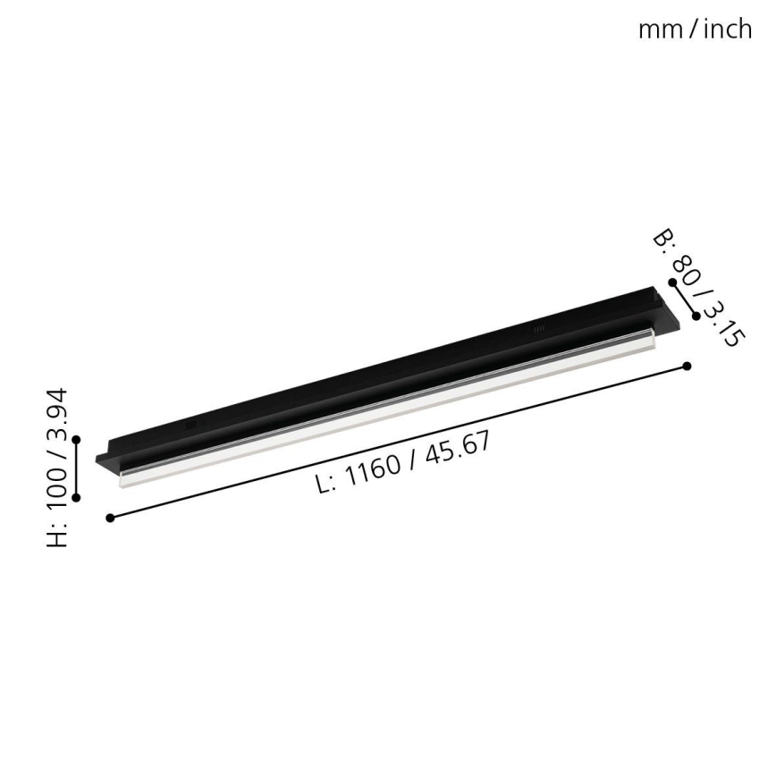 Eglo 98494 - LED mennyezeti lámpa SPADAFORA LED/25W/230V