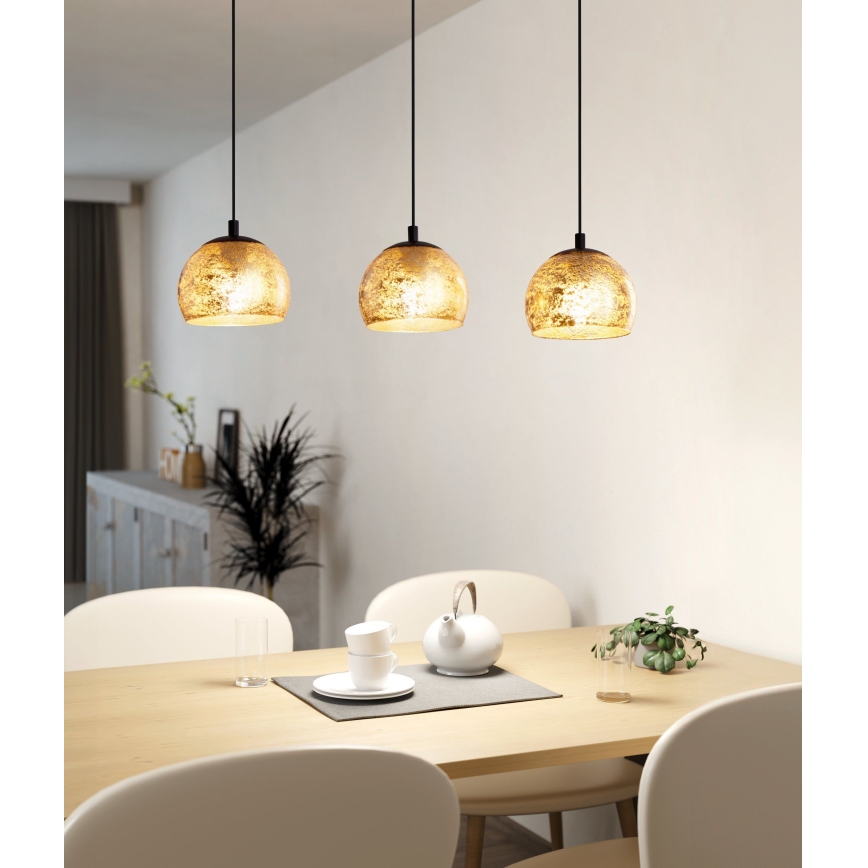 Eglo - Csillár zsinóron 3xE27/40W/230V