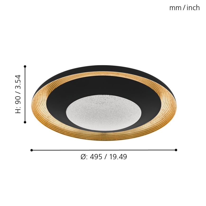 Eglo - LED dimmelhető mennyezeti lámpa LED/24,5W/230V + távirányító