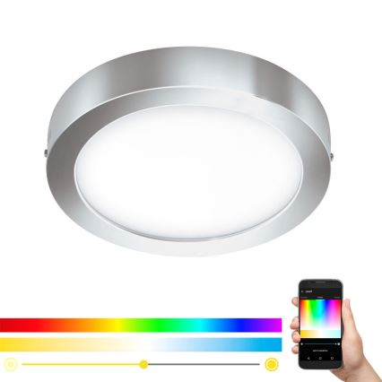 Eglo 98559 - LED RGB dimmelhető mennyezeti lámpatest FUEVA-C LED/21W/230V átm. 30 cm
