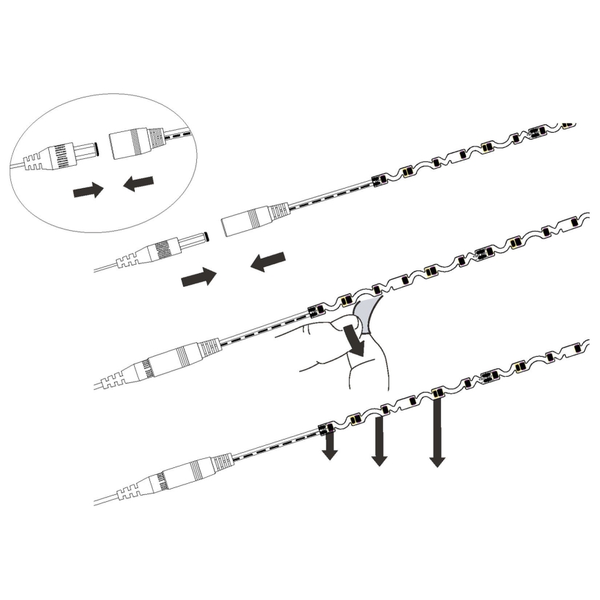 Eglo - LED szalag LED/9,6W/230V/24V 2m