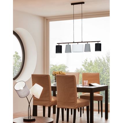 Eglo - Csillár zsinóron 5xE14/25W/230V