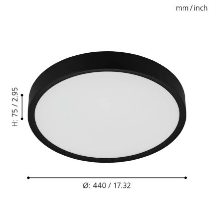 Eglo - LED Mennyezeti lámpa LED/33,5W/230V