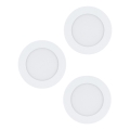 Eglo 98631 - 3 darabos FUEVA beépíthető LED lámpatest szett, 5W, 230V, Ø 12 cm