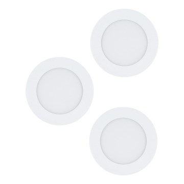 Eglo 98631 - 3 darabos FUEVA beépíthető LED lámpatest szett, 5W, 230V, Ø 12 cm