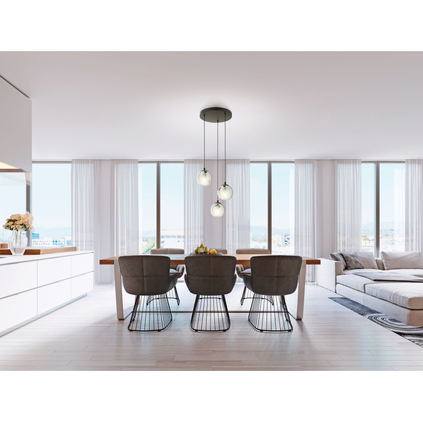 Eglo 98653 - Csillár zsinóron ARISCANI 3xE27/40W/230V