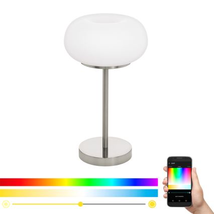 Eglo - LED RGB állítható fényerejű asztali lámpa OPTICA-C LED/16W/230V átm. 27,5 cm