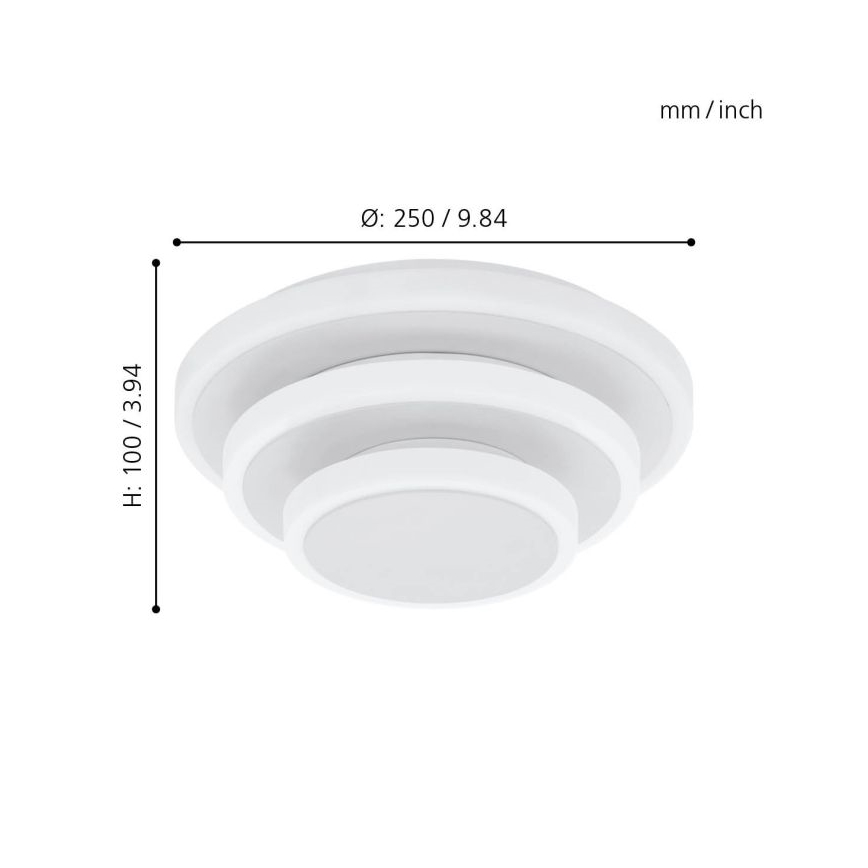 Eglo - LED Mennyezeti lámpa LED/11,4W/230V + LED/8,6W + LED/5,4W
