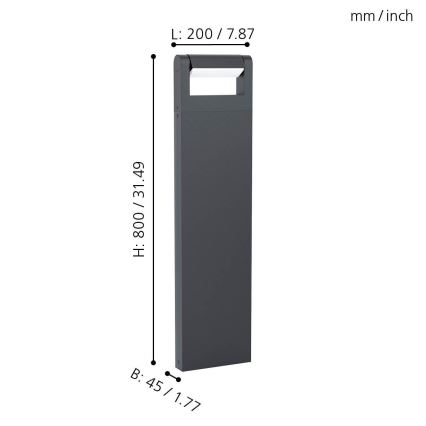 Eglo - LED Kültéri lámpa LED/4,8W/230V IP44