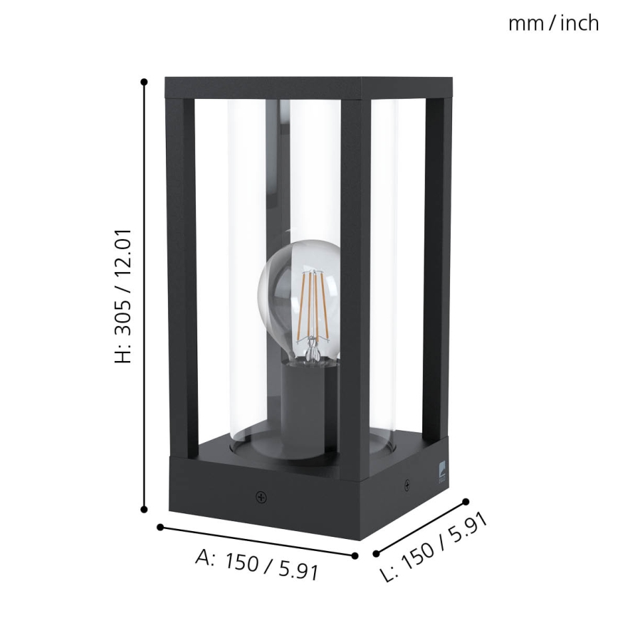 Eglo - Kültéri lámpa 1xE27/40W/230V IP54