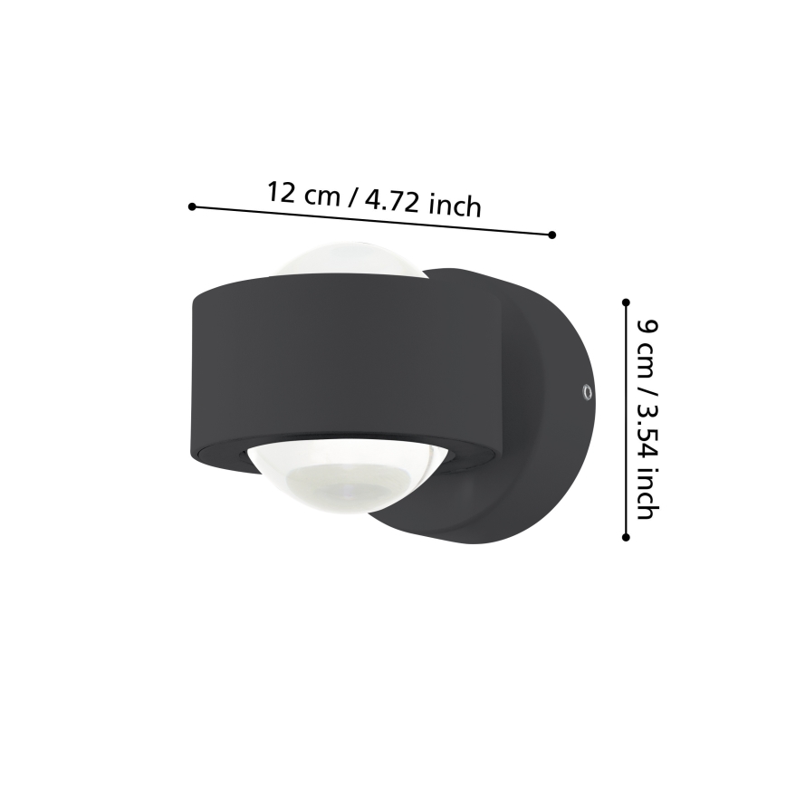 Eglo - LED Kültéri fali lámpa 2xLED/2W/230V IP44