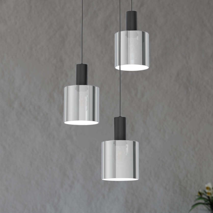 Eglo - Csillár zsinóron 3xE27/40W/230V