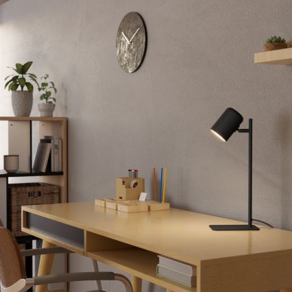 Eglo - LED Asztali lámpa 1xGU10/4,5W/230V fekete