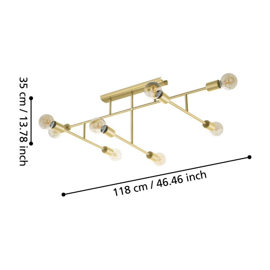 Eglo - Csillár 8xE27/40W/230V
