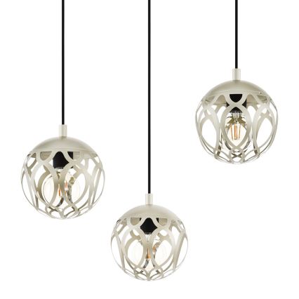 Eglo - Csillár zsinóron 3xE27/60W/230V