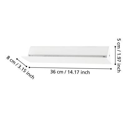 Eglo - LED Fali lámpa LED/12W/230V