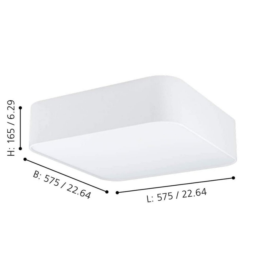 Eglo - Mennyezeti lámpa 5xE27/25W/230V