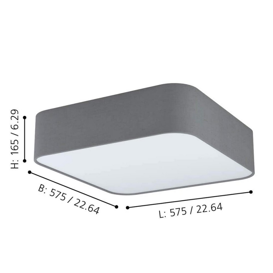 Eglo - Mennyezeti lámpa 5xE27/25W/230V
