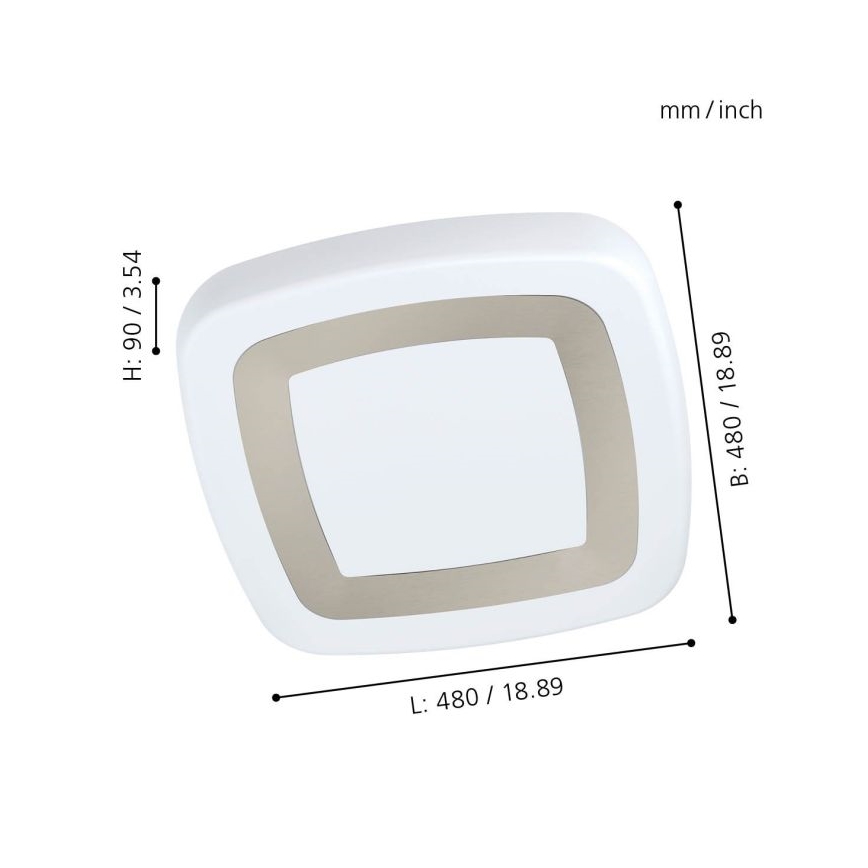 Eglo - LED Mennyezeti lámpa LED/22W/230V